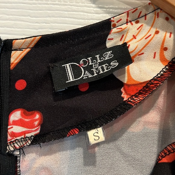 DOLLZ & DAMES Sweet Treat Vintage Style Swing Dress - Picture 4 of 10